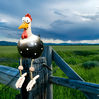 Whimsical Chicken Figure - Weather-Resistant Garden Decor - view 16