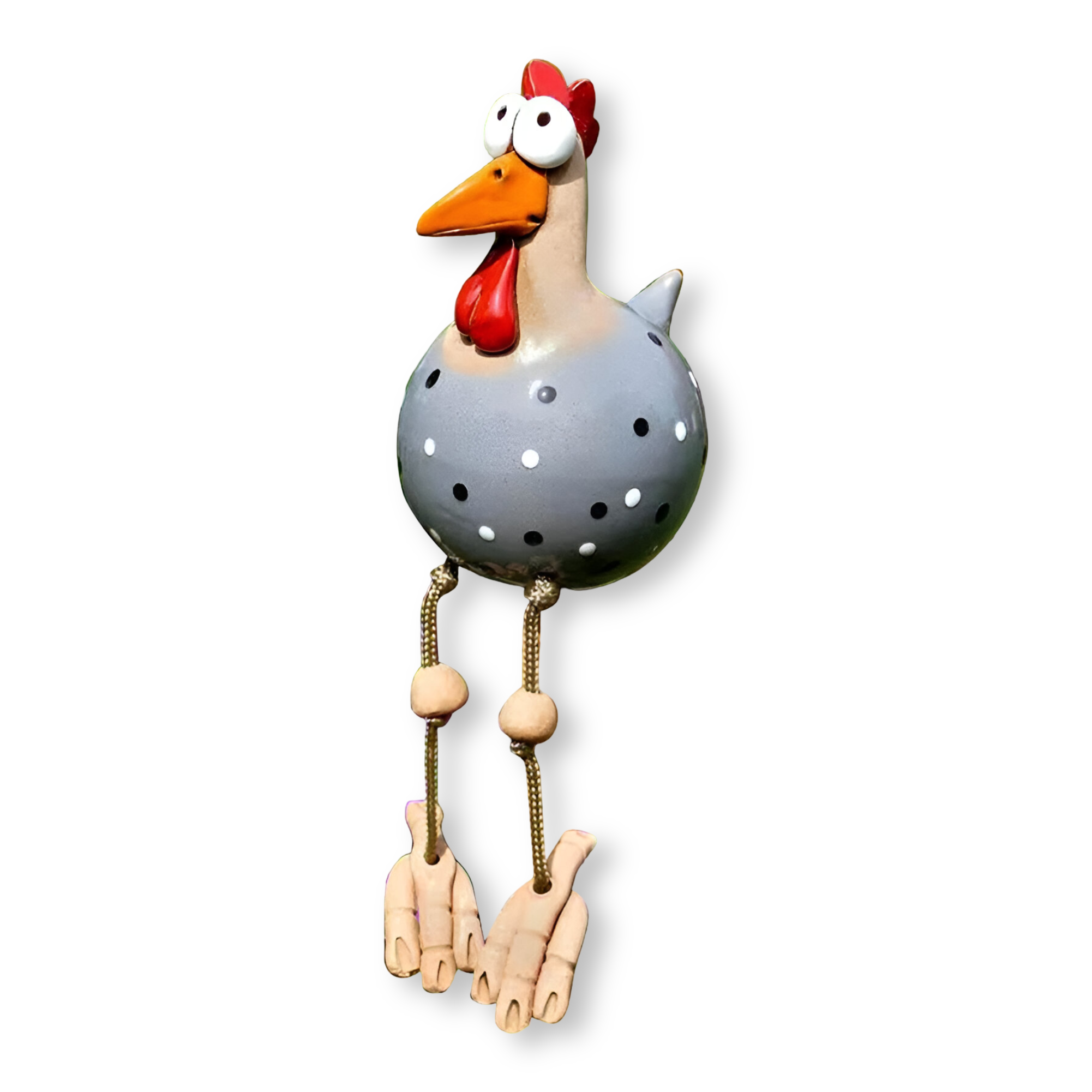 Eccentric Chicken Figure - Weather-Resistant Resin Garden Decor