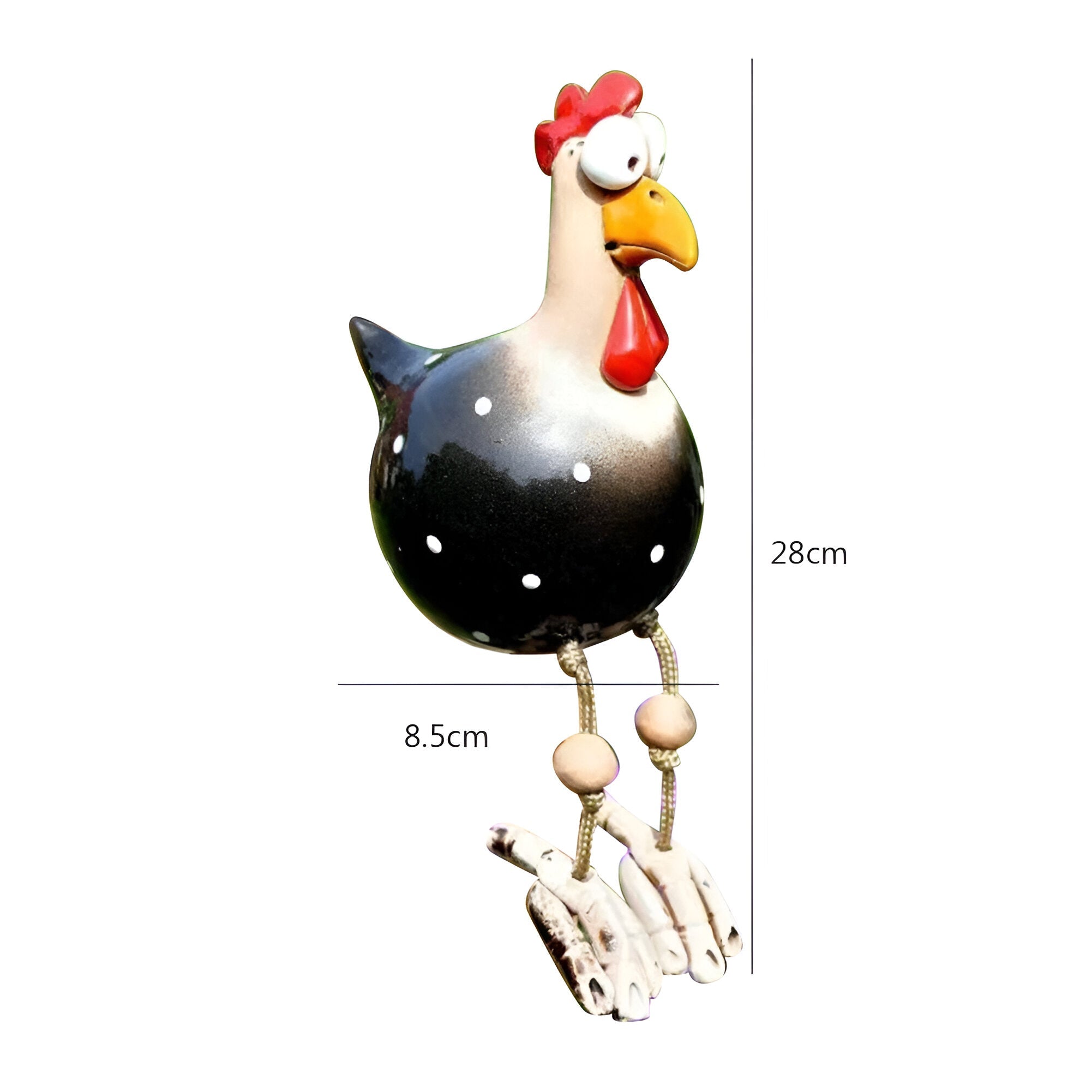 Eccentric Chicken Figure - Weather-Resistant Resin Garden Decor – view 15