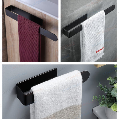 Minimalist Self-Adhesive Towel Holder for Bathroom or Kitchen - view 6