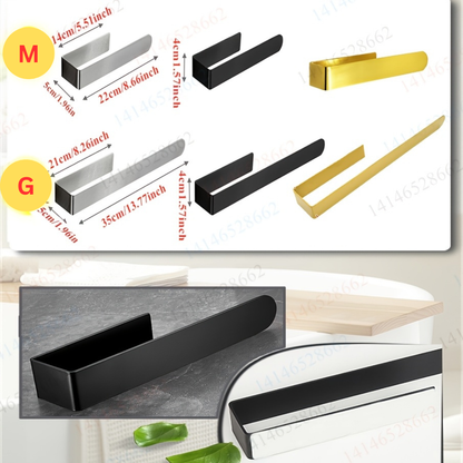 Minimalist Self-Adhesive Towel Holder for Bathroom or Kitchen - view 4