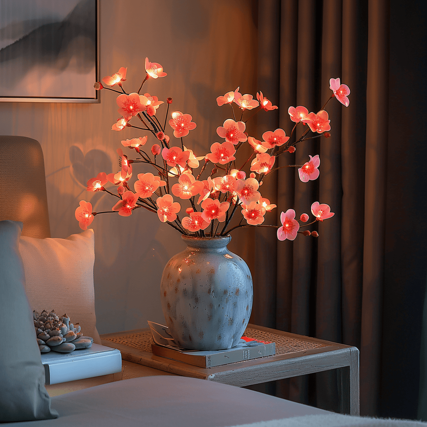 Olive Branch Fairy Lamp – Adjustable Warm LED Lighting for Home Decor - view 7