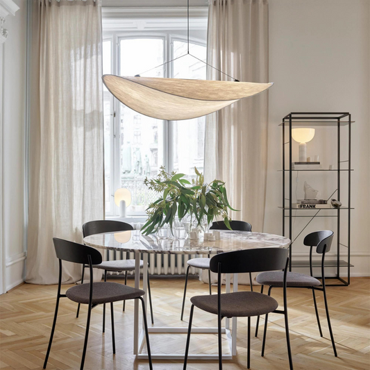 Japandi Pendant Lamp – Boho Design for Living or Dining Room - view 2