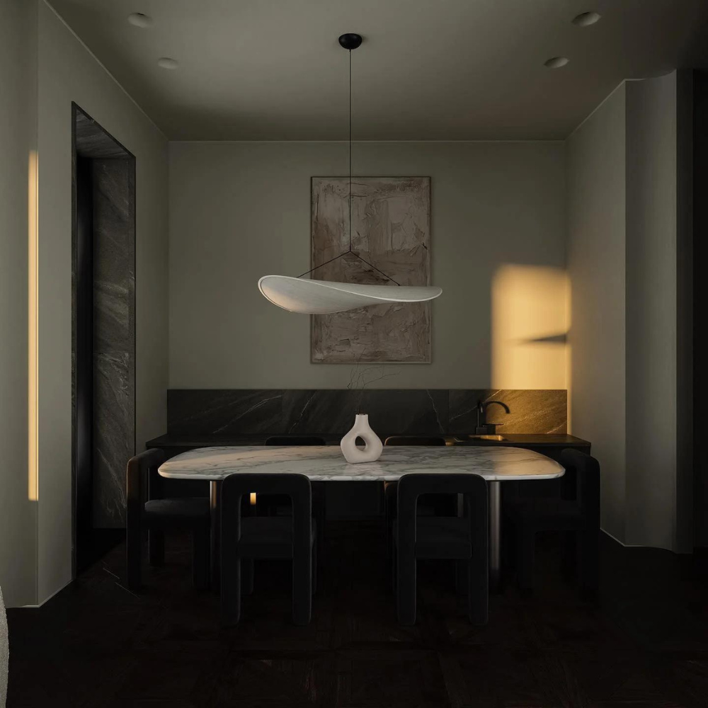 Japandi Pendant Lamp – Boho Design for Living or Dining Room - view 3