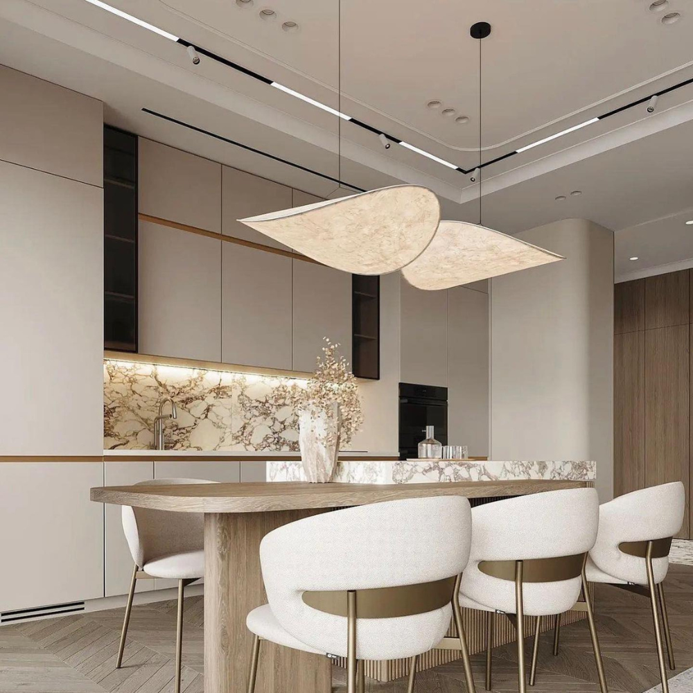 Japandi Pendant Lamp – Boho Design for Living or Dining Room - view 5