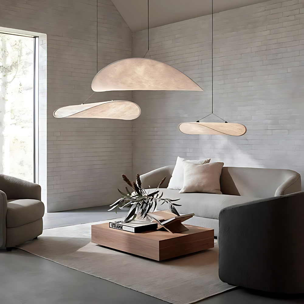 Japandi Pendant Lamp – Boho Design for Living or Dining Room - view 6