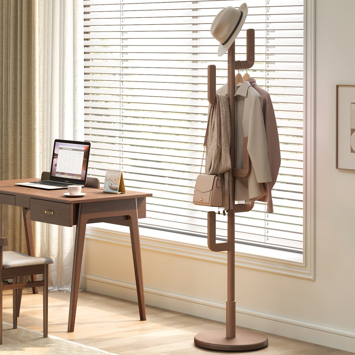 Cactus Coat Rack – Adjustable Height for Entryway or Bedroom - view 7