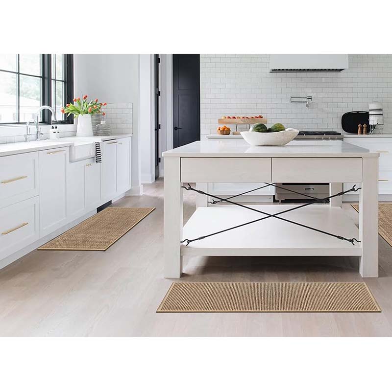 Gray Woven Kitchen Mat - Scandinavian Design, Non-Slip - view 4