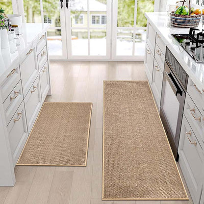 Gray Woven Kitchen Mat - Scandinavian Design, Non-Slip - view 10