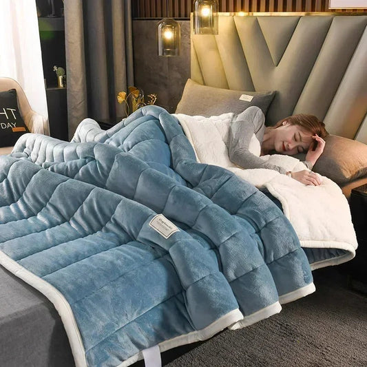 Soft Plaid Blanket for Cozy Autumn and Winter Nights - view 2