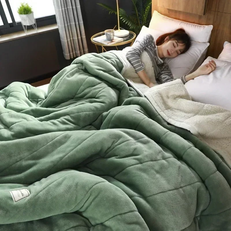 Soft Plaid Blanket for Cozy Autumn and Winter Nights - view 3