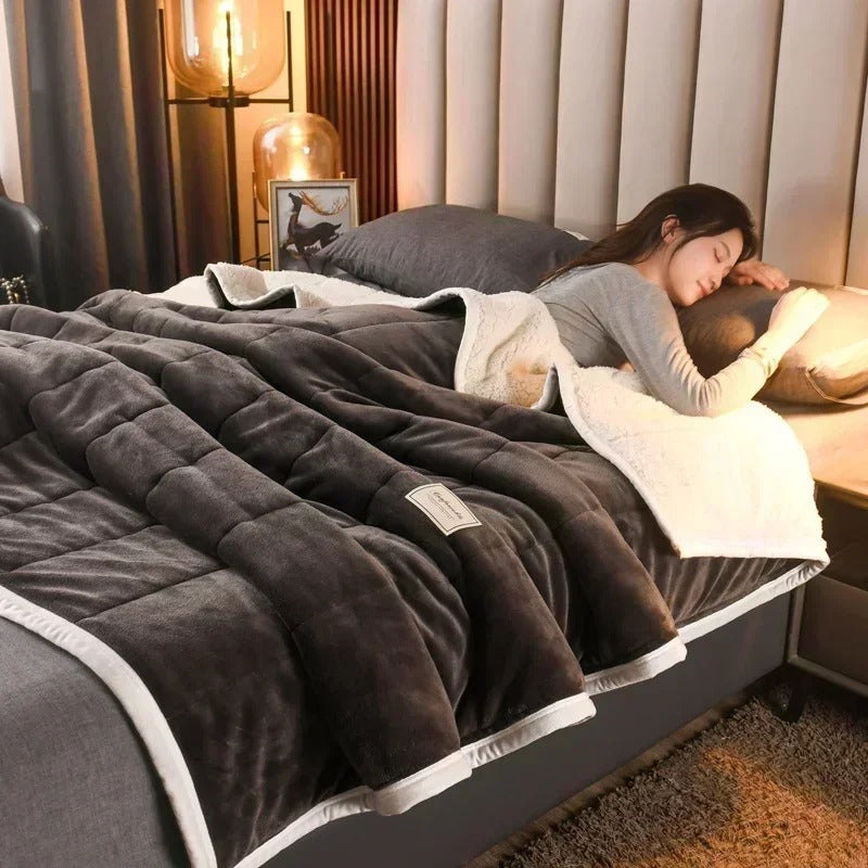 Soft Plaid Blanket for Cozy Autumn and Winter Nights - view 4