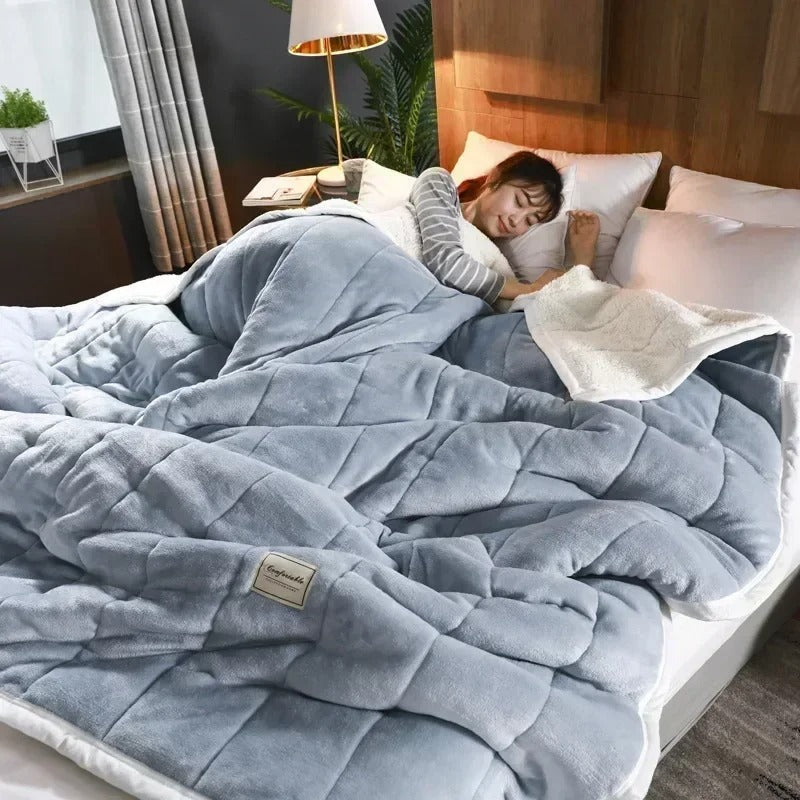 Soft Plaid Blanket for Cozy Autumn and Winter Nights - view 7