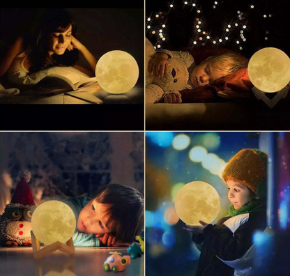 LED Moon Lamp – Wireless, Dimmable with 16 Colors and Stand - view 10
