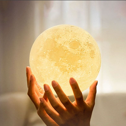 LED Moon Lamp – Wireless, Dimmable with 16 Colors and Stand - view 7