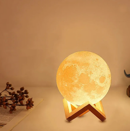 LED Moon Lamp – Wireless, Dimmable with 16 Colors and Stand - view 8