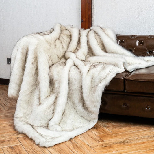 Soft Gray Blanket - Elegant Accent for Living Room or Bedroom - view 2