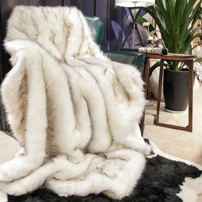 Soft Gray Blanket - Elegant Accent for Living Room or Bedroom - view 3
