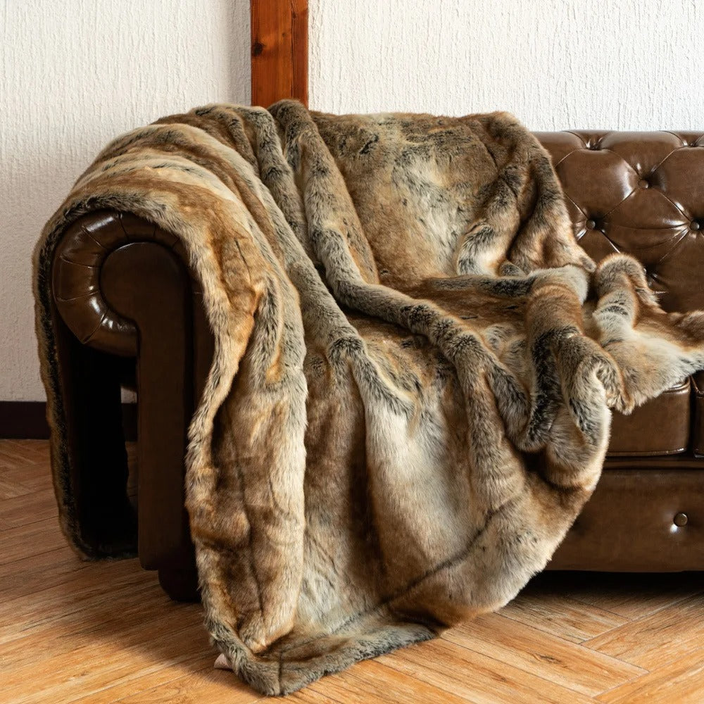 Soft Gray Blanket - Elegant Accent for Living Room or Bedroom - view 4