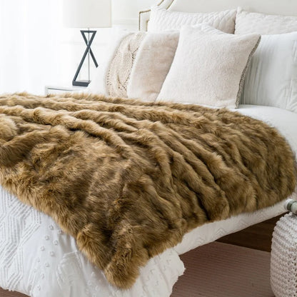 Soft Gray Blanket - Elegant Accent for Living Room or Bedroom - view 6