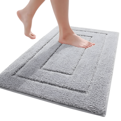 Non-Slip Bath Mat in Soft Blue for Bathroom or Shower - view 2