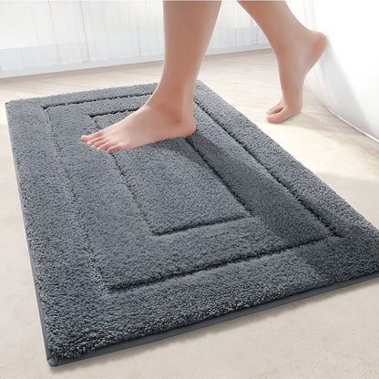 Non-Slip Bath Mat in Soft Blue for Bathroom or Shower - view 3