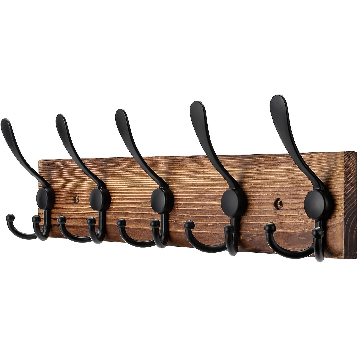 Wall-Mounted Clothes Rack in Dark Brown for Any Room - view 4