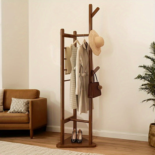 Coat Rack with Shelf and Hooks for Entryway, Bedroom or Guest Room - view 2