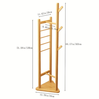 Coat Rack with Shelf and Hooks for Entryway, Bedroom or Guest Room - view 6
