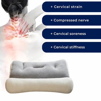 Adjustable Orthopedic Neck Pillow in White for Sleep Support - view 3