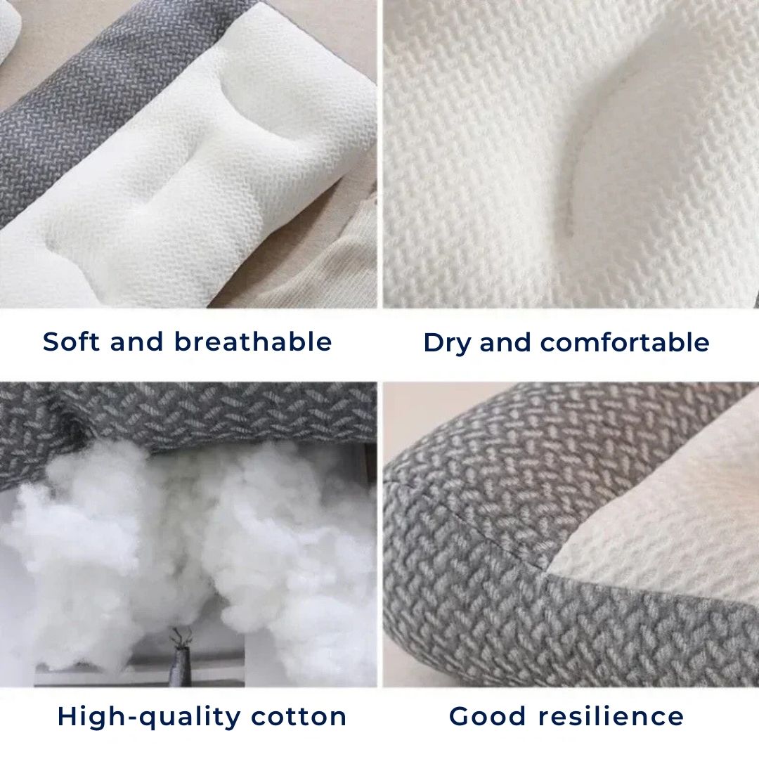 Adjustable Orthopedic Neck Pillow in White for Sleep Support - view 6