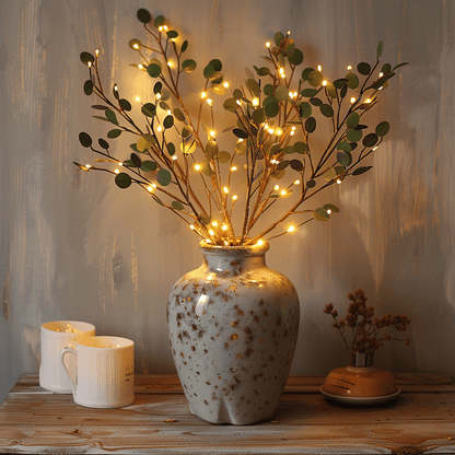 Olive Branch Fairy Lamp – Adjustable Warm LED Lighting for Home Decor - view 5