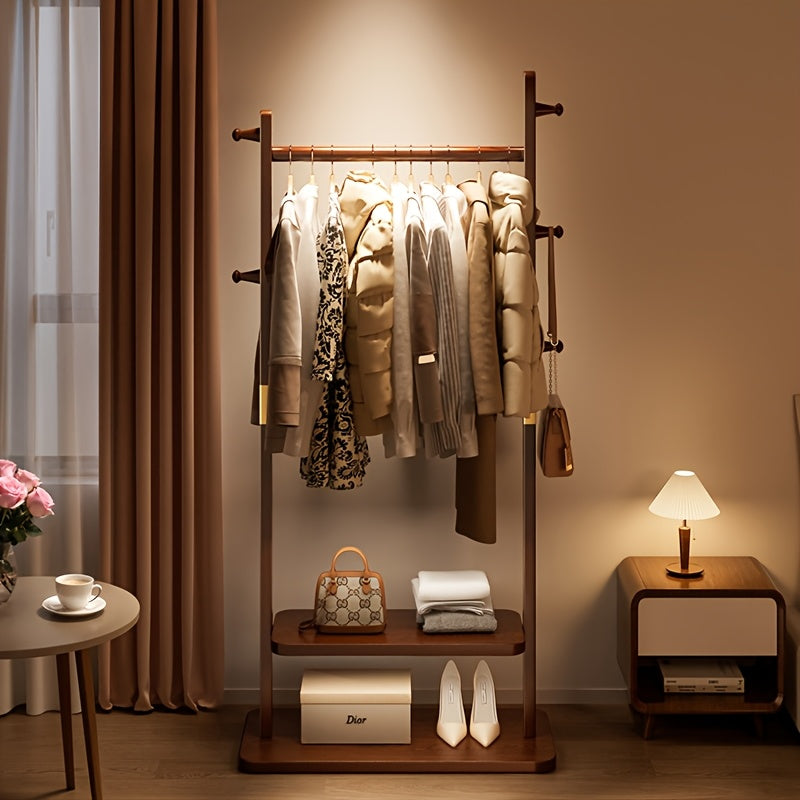 Freestanding Coat Rack with 5 Shelves and Hooks for Entryway - view 6