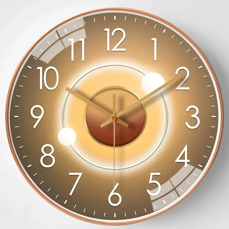 Classic Black and White Wall Clock – Silent Decor for Living Room or Bedroom – view 6