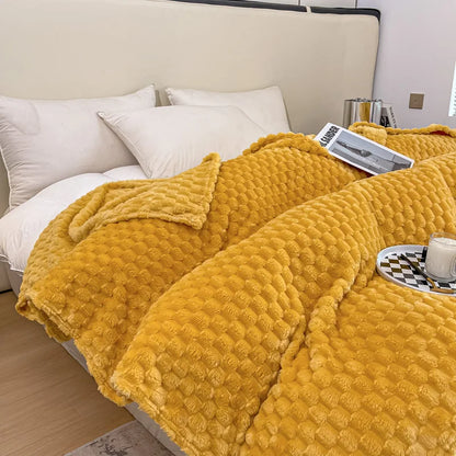 Check Pattern Throw Blanket – Warm and Cozy for Sofa or Bed - view 3