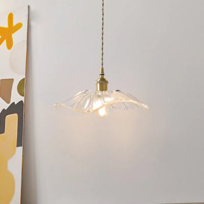 Flower Pendant Lamp in Purple and Amber for Dining Room Decor - view 4