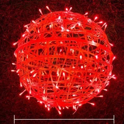 LED Woven-Pattern Ball Lights – Indoor and Outdoor Decorative Lighting - view 12