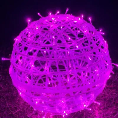LED Woven-Pattern Ball Lights – Indoor and Outdoor Decorative Lighting - view 8