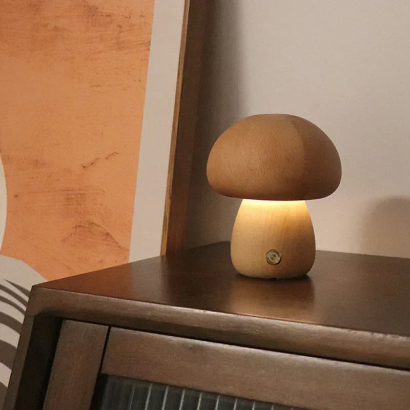 Mushroom Night Lamp – Touch Control LED for Kids and Cozy Spaces - view 6