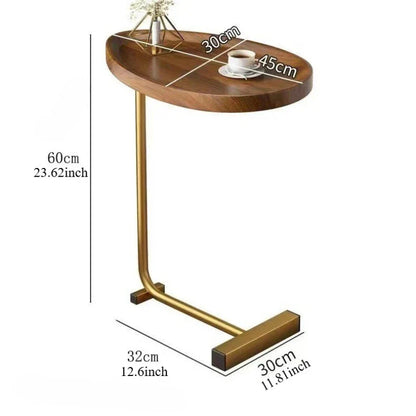C-Shaped Side Table - Slim, Mobile Design for Sofa or Bedroom - view 5