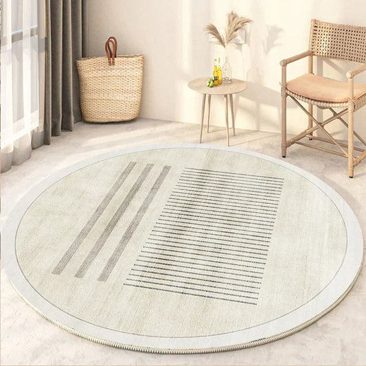 Soft Round Rug - Minimalist Design for Living Room or Bedroom - view 2