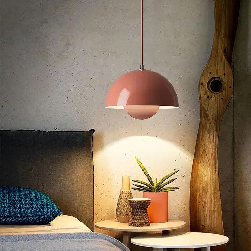 Scandinavian Pendant Light - Matte Black, Semi-Round Shape - view 23