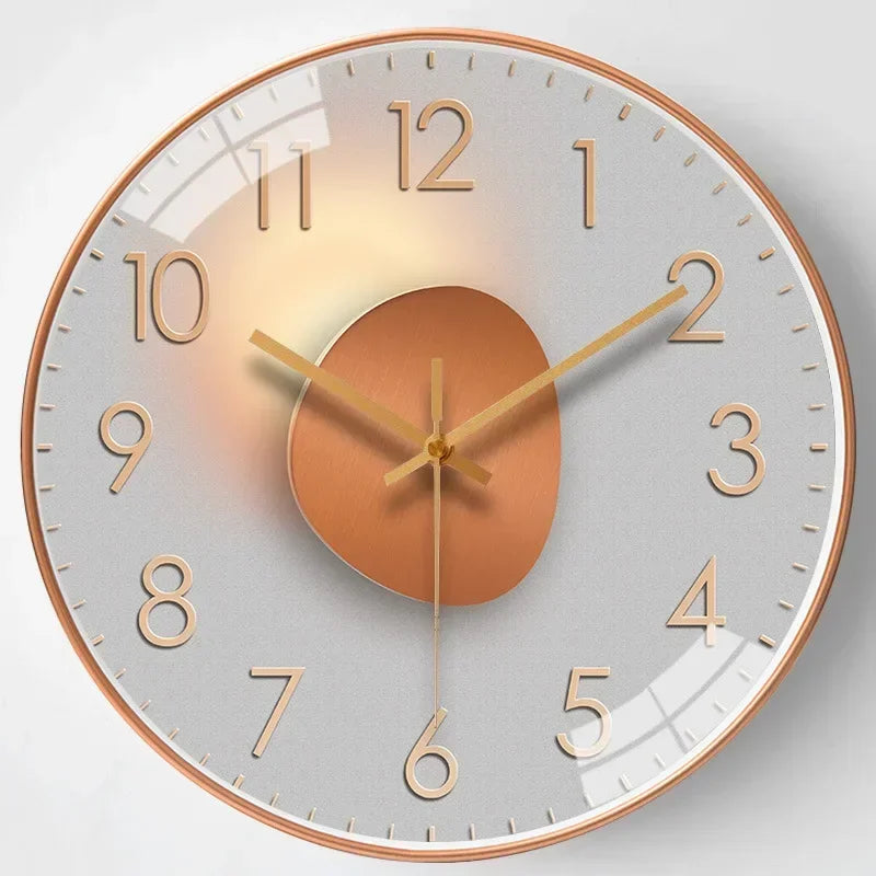 Classic Black and White Wall Clock – Silent Decor for Living Room or Bedroom – view 12