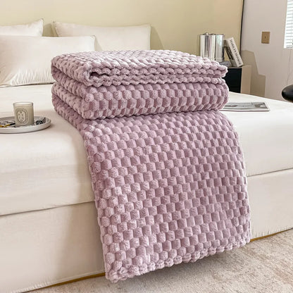 Check Pattern Throw Blanket – Warm and Cozy for Sofa or Bed - view 9