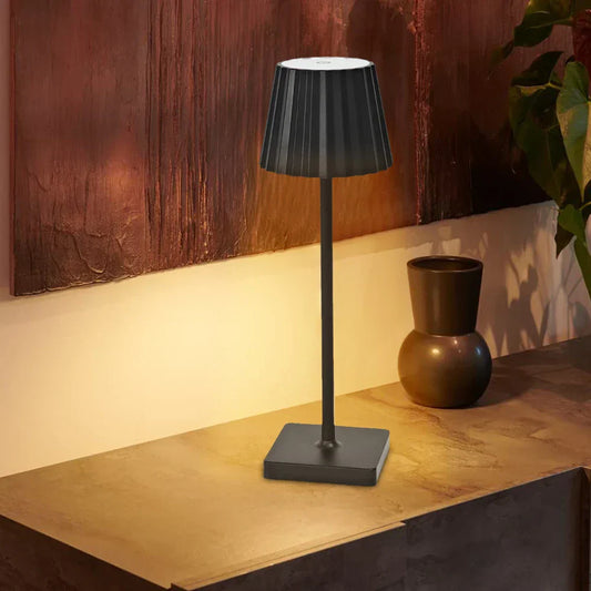 Rechargeable Antique-Style Table Lamp with Dimmable LED - view 2
