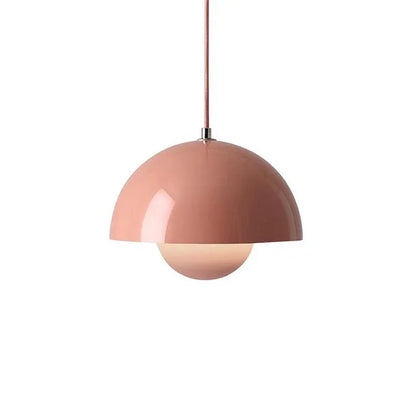 Scandinavian Pendant Light - Matte Black, Semi-Round Shape - view 6