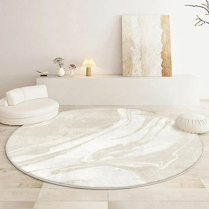 Soft Round Rug - Minimalist Design for Living Room or Bedroom - view 13