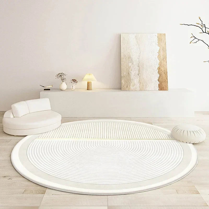 Soft Round Rug - Minimalist Design for Living Room or Bedroom - view 12