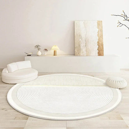 Soft Round Rug - Minimalist Design for Living Room or Bedroom - view 12