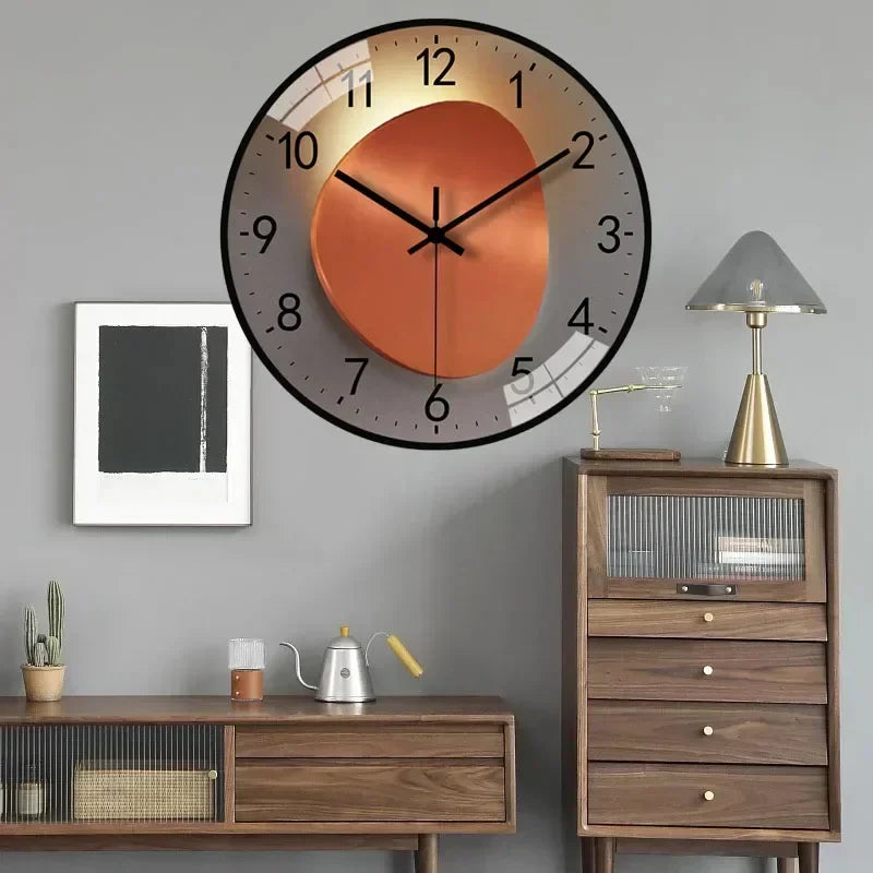 Classic Black and White Wall Clock – Silent Decor for Living Room or Bedroom – view 4